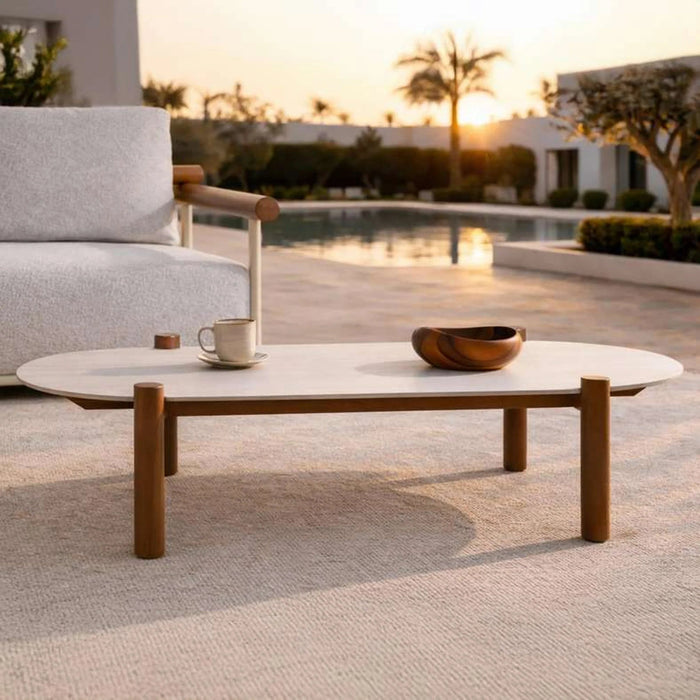 Raaha Outdoor Coffee Table - Cream Pan Home