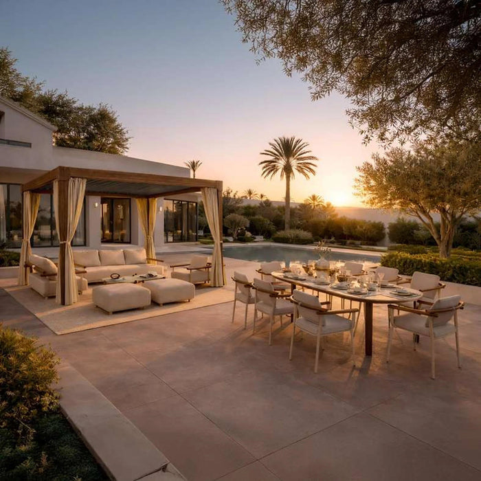 Raaha Outdoor Coffee Table - Cream Pan Home