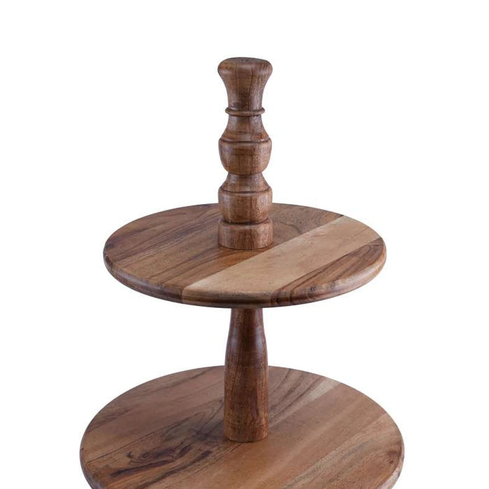 Rabaha Acacia 3-Tier Cake Stand D35X60Cm -Natural