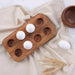Rabaha Acacia Egg Tray 25X13X2.54Cm - Natural Pan Home