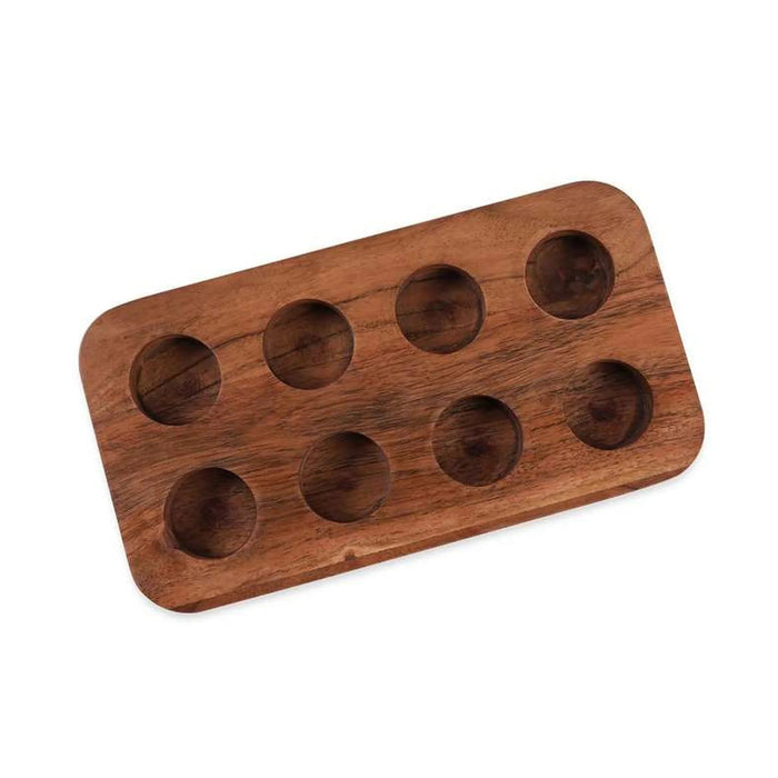 Rabaha Acacia Egg Tray 25X13X2.54Cm - Natural Pan Home