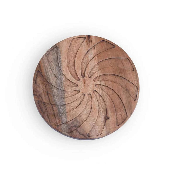Rabaha Acacia Kitchen Trivet D22.8X3.8Cm -Natural Pan Home