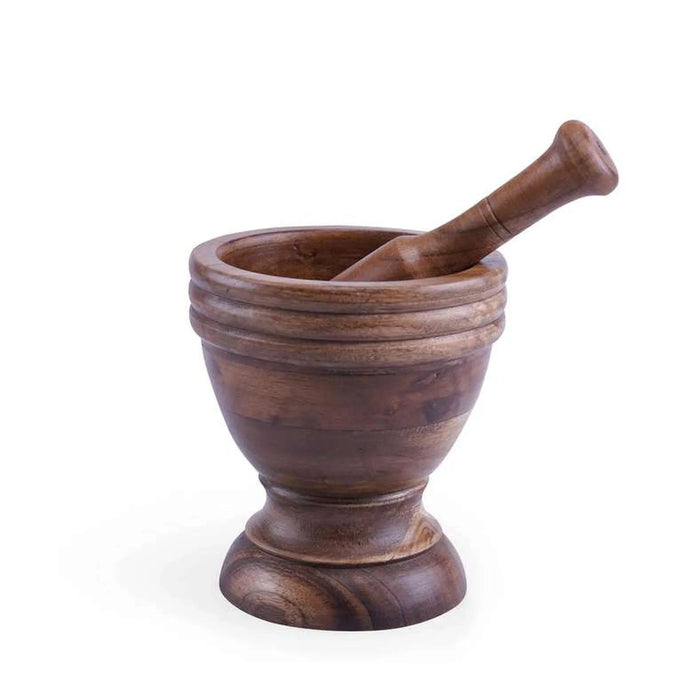 Rabaha Acacia Mortar Pestle D12.7X21.9Cm -Natural