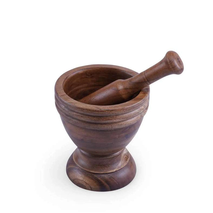 Rabaha Acacia Mortar Pestle D12.7X21.9Cm -Natural