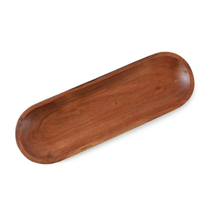 Rabaha Acacia Oval Serving Platter 40.5X13X4.5Cm - Natural Pan Home