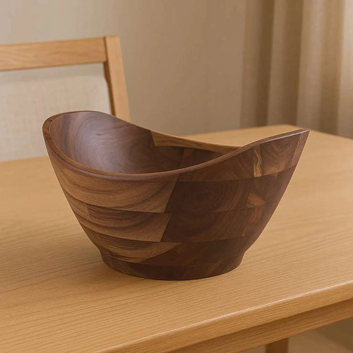 Rabaha Acacia Serving Bowl 22.8X21.5X11.4Cm -Natural Pan Home