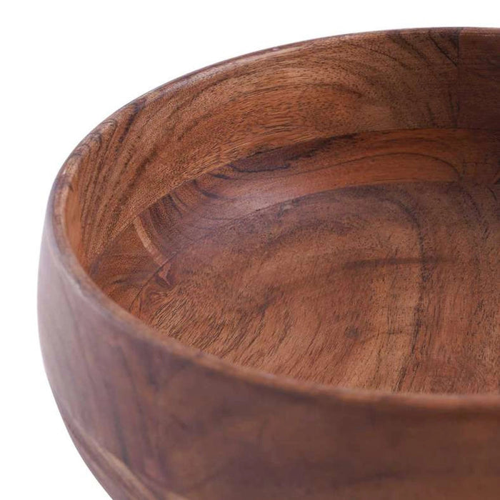 Rabaha Acacia Serving Bowl Dia21.5X9.5cm - Natural Pan Home