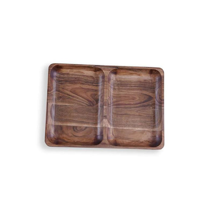 Rabaha Acacia Serving Platter 35.5X25.4X4Cm -Natural Pan Home