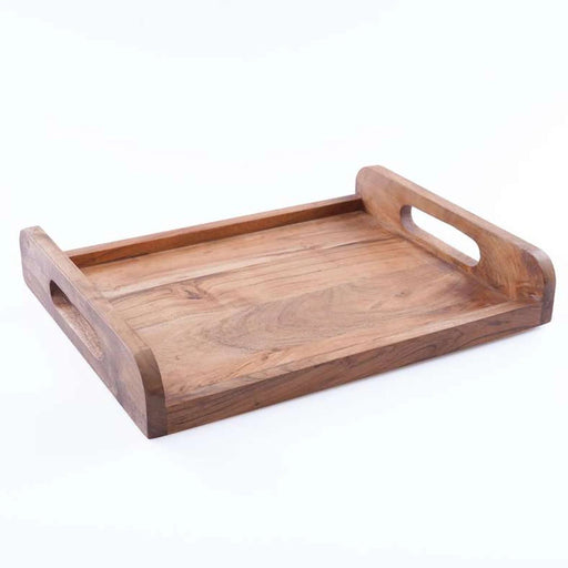 Rabaha Acacia Serving Tray 40X31X6.5Cm -Natural Pan Home
