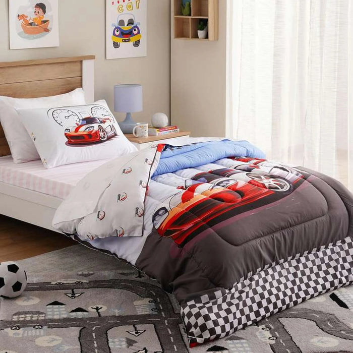 Racing Car 2-Piece Full Comforter Set 160X220Cm