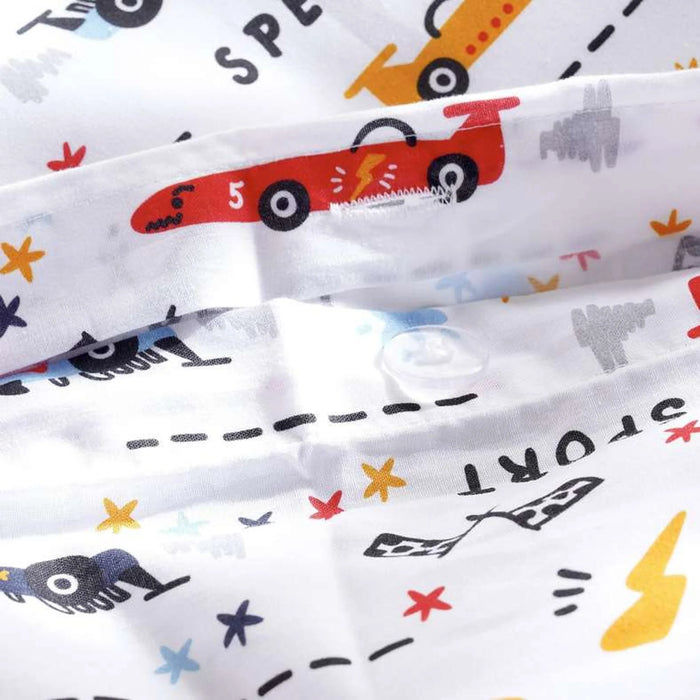 Racing Cars 2-Piece Duvet Cover Set 135X200Cm-Blue