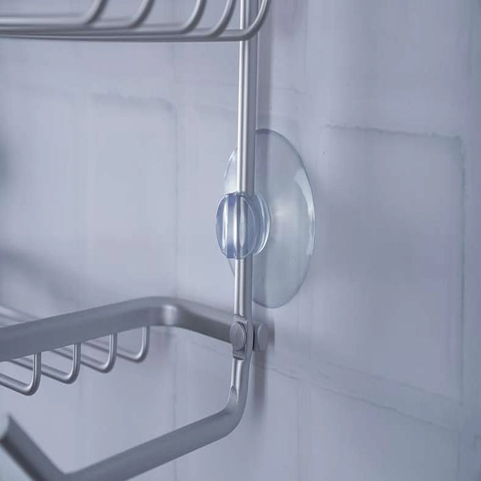 Rain 2 Tier Shower Caddy 28X12.1X59.7Xcm-Silver
