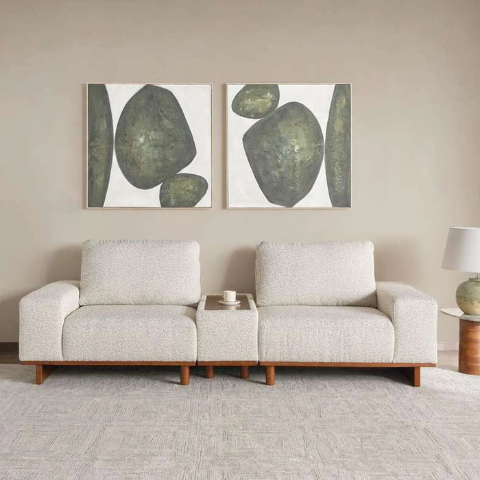 Rainshade 2 Seater Sofa With Console - Beige