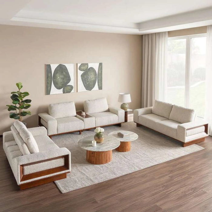 Rainshade 2 Seater Sofa With Console - Beige