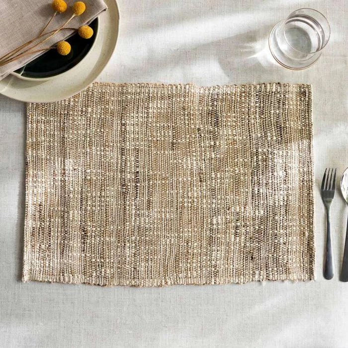 Ramie Structure Woven Placemat-33X48Cm- Natural