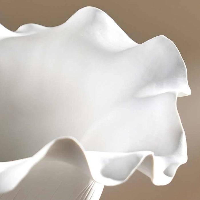 Rana Ceramic Handmade Petal Decor Vase 234X34X43Cm - White