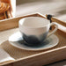 Rancel Porcelain Tea Cup Saucer 250Ml - Greyish Blue Pan Home