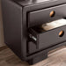 Raxey Dresser With 6 Drawer & Mirror Solid Wood - Black Pan Home