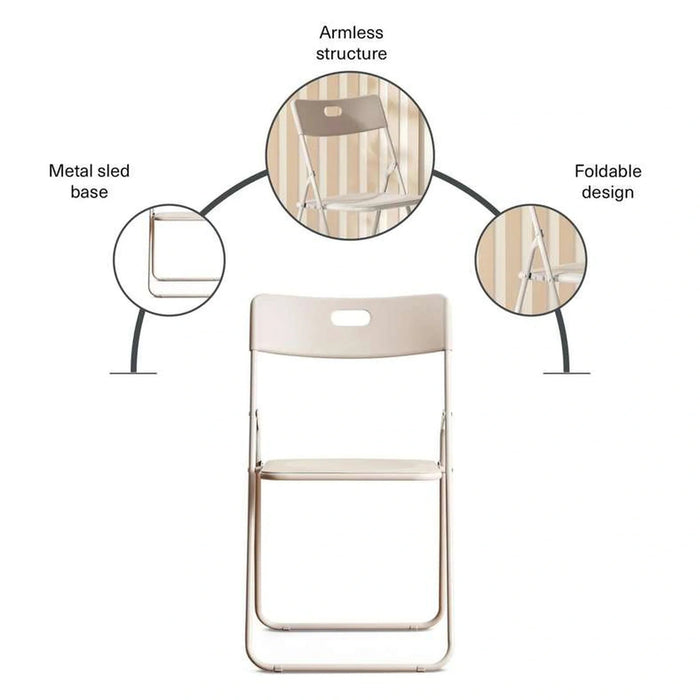 Raya Folding Chair - Grey Pan Home