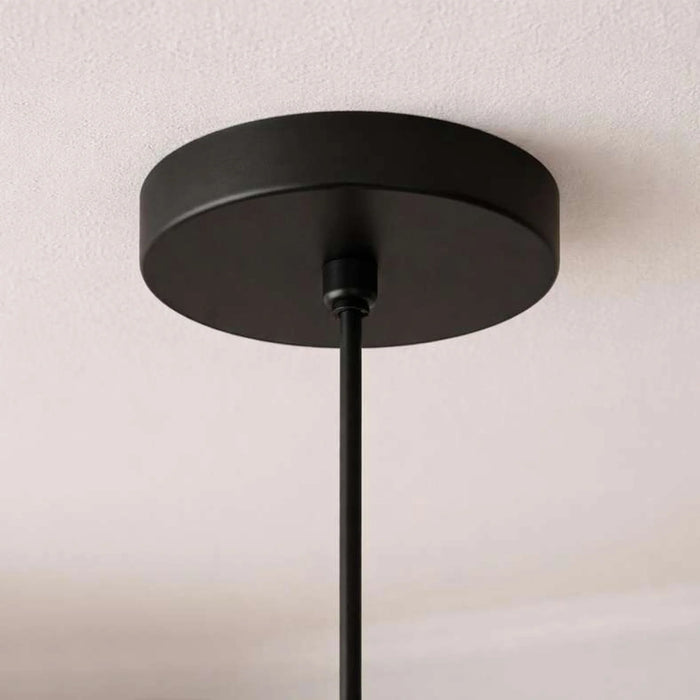 Rayner E27 Wooden Shade Pendant Lamp 45X179Cm - Natural/Black