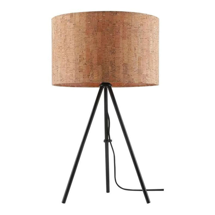 Rayner E27 Wooden Shade Table Lamp 28X56.5Cm - Natural/Black