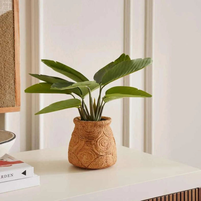 Real Touch Mini Banana Tree H40Cm Pan Home