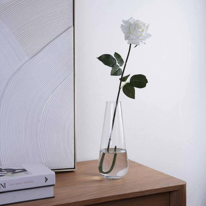 Real Touch Rose Flower Stick 74Cm - Ivory