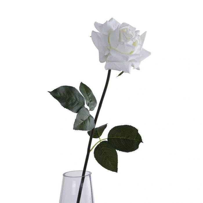Real Touch Rose Flower Stick 74Cm - Ivory