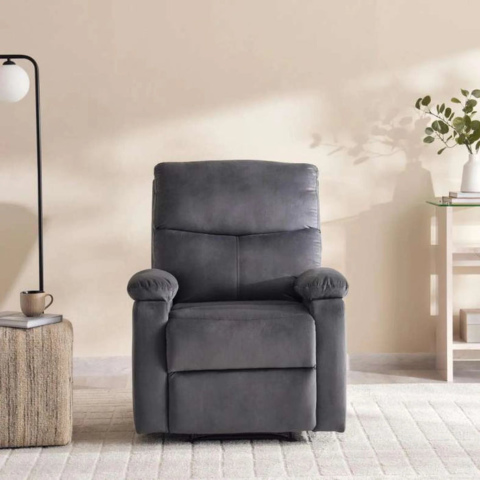 Rebon Single Seater Recliner Sofa - Dark Grey