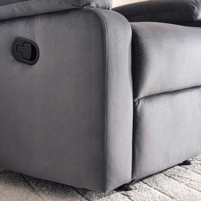 Rebon Single Seater Recliner Sofa - Dark Grey