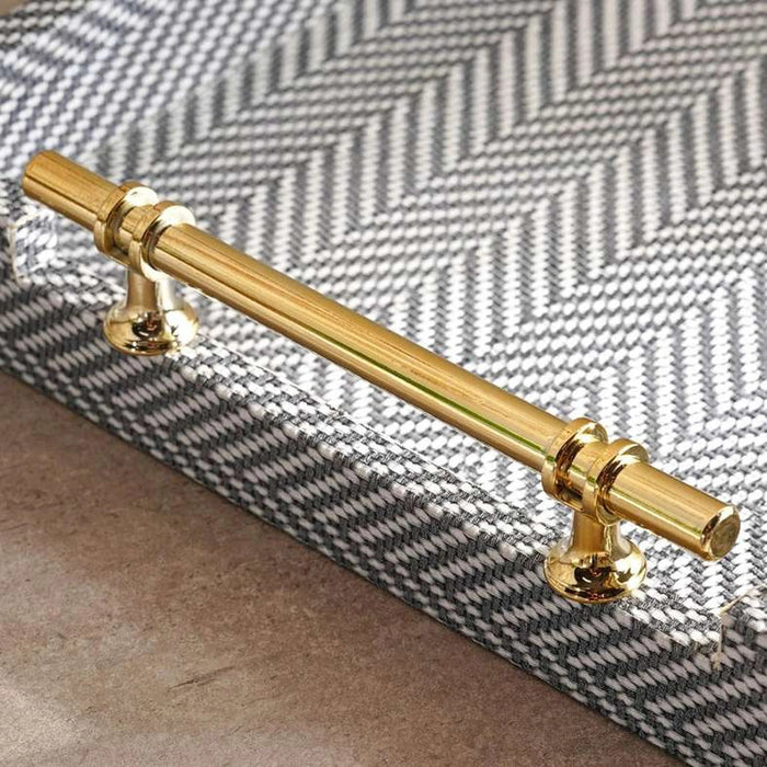 Reece Faux Leather Decor Tray With Handles 52X38X6.5Cm - Multi Pan Home
