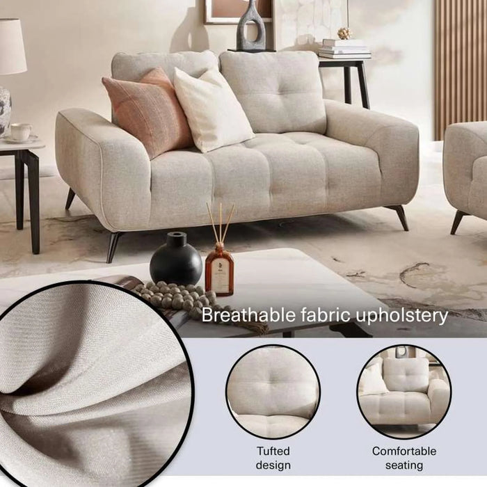 Reedo 2 Seater Sofa - Beige