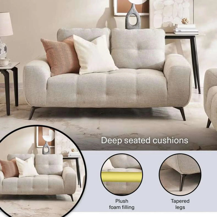 Reedo 2 Seater Sofa - Beige