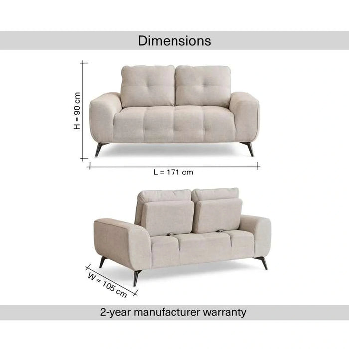 Reedo 2 Seater Sofa - Beige