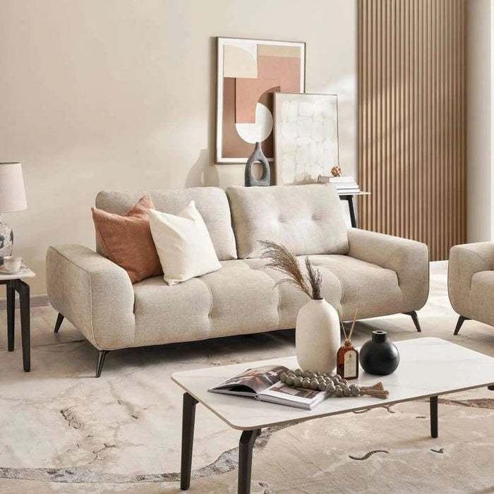 Reedo 3 Seater Sofa- Beige