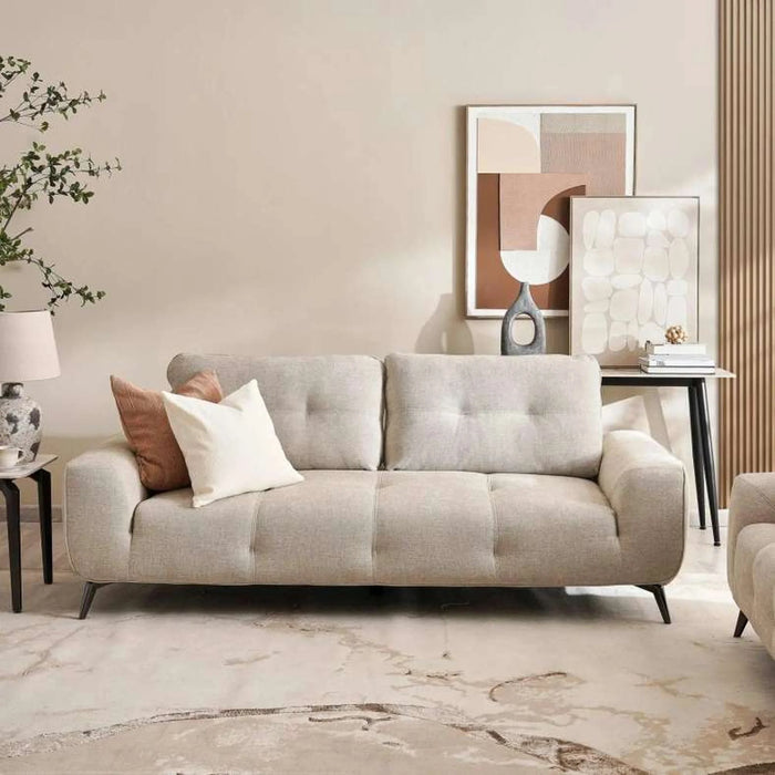 Reedo 3 Seater Sofa- Beige