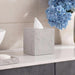 Reef Resin Tissue Box - Stone Grey Pan Home