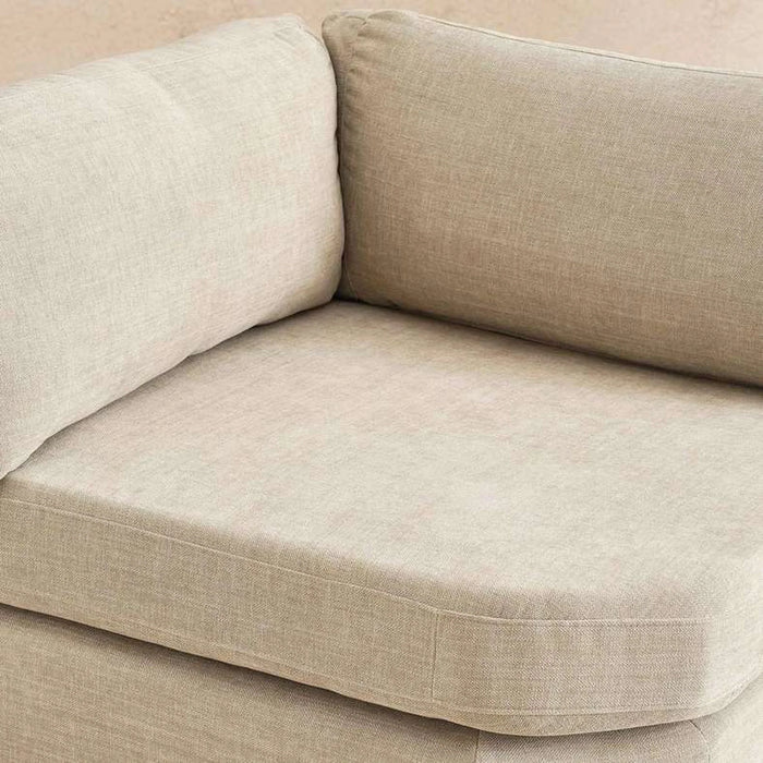 Reem Corner Modular Sofa Wedge- Beige