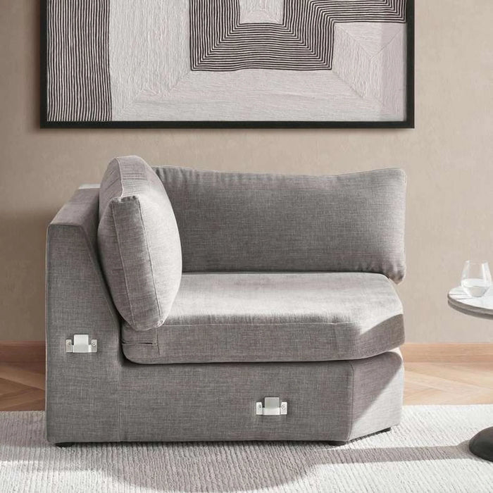 Reem Corner Modular Sofa Wedge- Grey