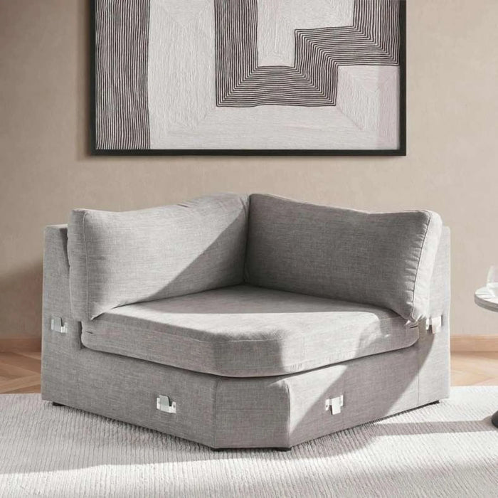 Reem Corner Modular Sofa Wedge- Grey