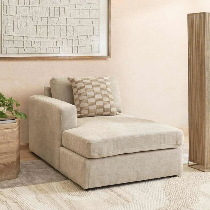 Reem Left Arm Modular Chaise- Beige