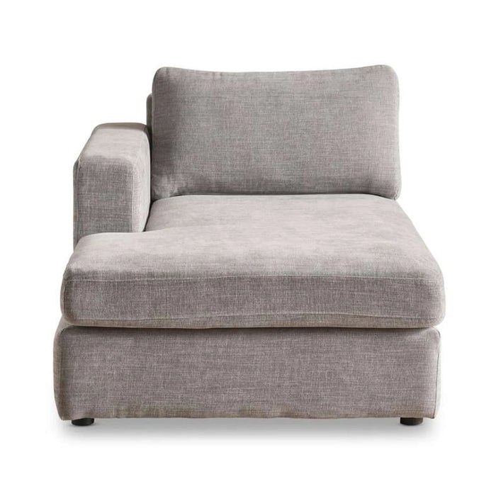 Reem Left Arm Modular Chaise- Grey