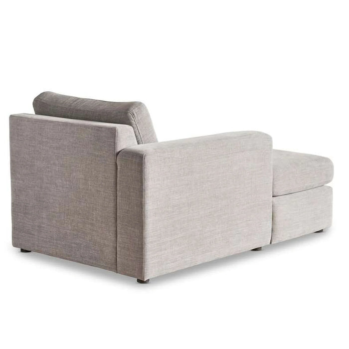Reem Left Arm Modular Chaise- Grey