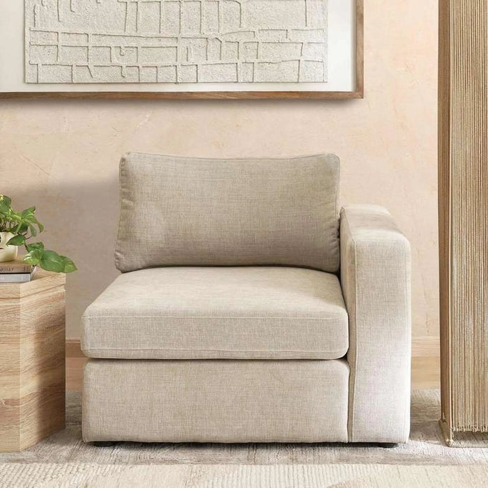 Reem Left Arm Sofa - Beige
