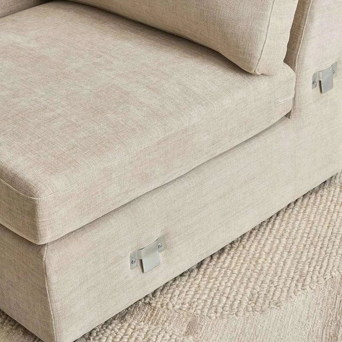 Reem Left Arm Sofa - Beige