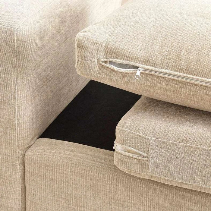 Reem Left Arm Sofa - Beige