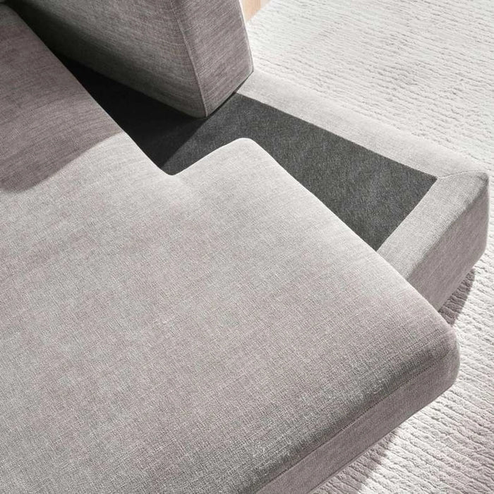 Reem Right Arm Modular Chaise- Grey