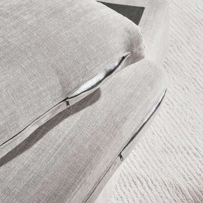 Reem Right Arm Modular Chaise- Grey