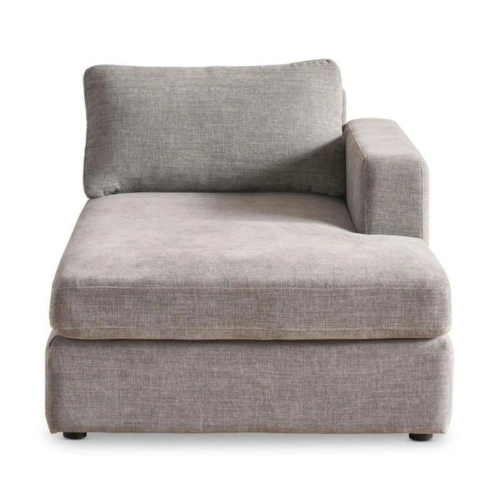 Reem Right Arm Modular Chaise- Grey
