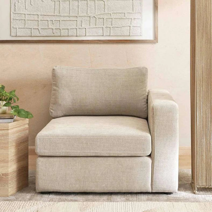 Reem Right Arm Sofa- Beige